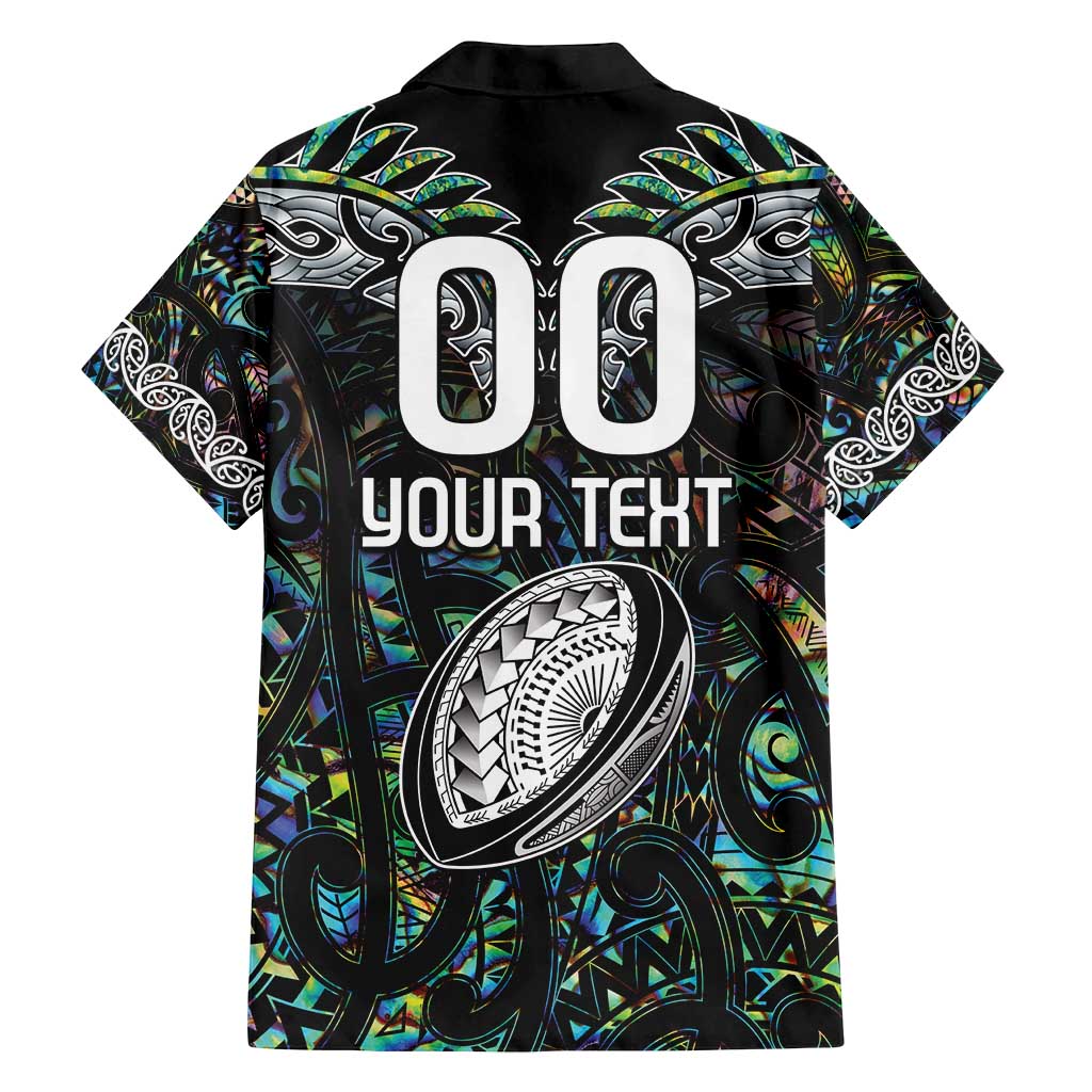 Custom New Zealand Family Matching Tank Maxi Dress and Hawaiian Shirt Maori Rugby Tattoo Papua Shell