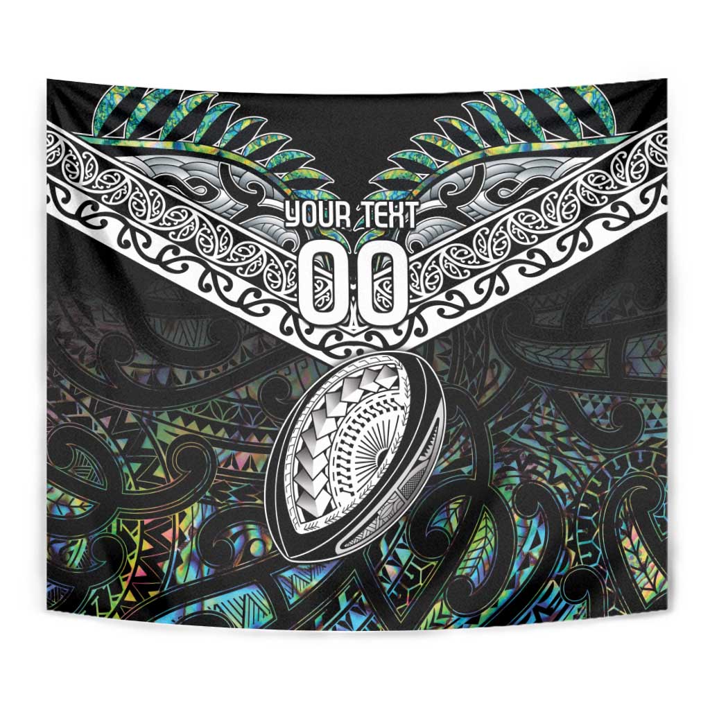 Custom New Zealand Tapestry Maori Rugby Tattoo Papua Shell