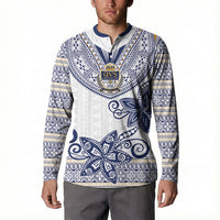 Fiji Queen Victoria School Personalised Button Sweatshirt QVS 120 Years Queen Victoria Alumni Legacy LT9 - Polynesian Pride