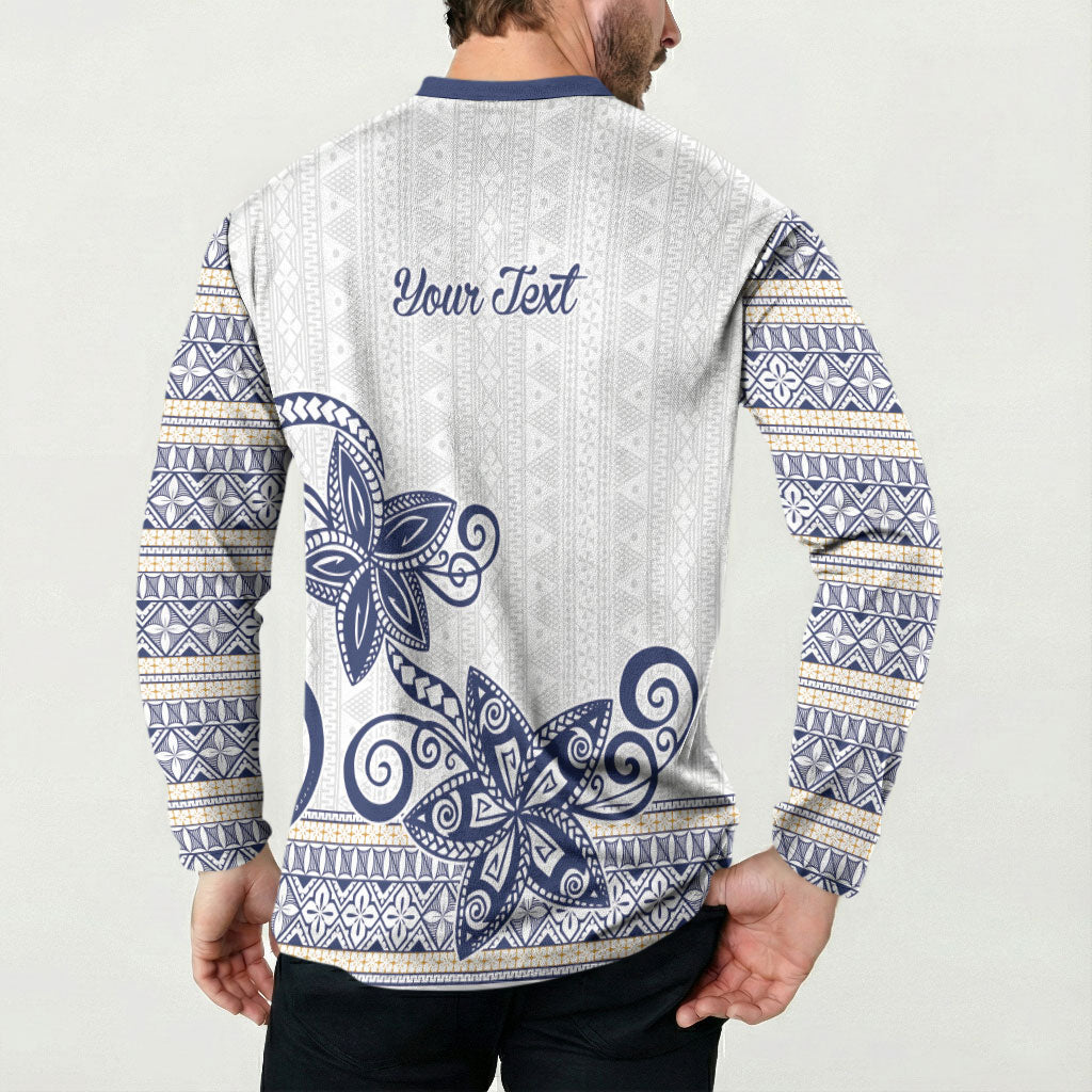 Fiji Queen Victoria School Personalised Button Sweatshirt QVS 120 Years Queen Victoria Alumni Legacy LT9 - Polynesian Pride
