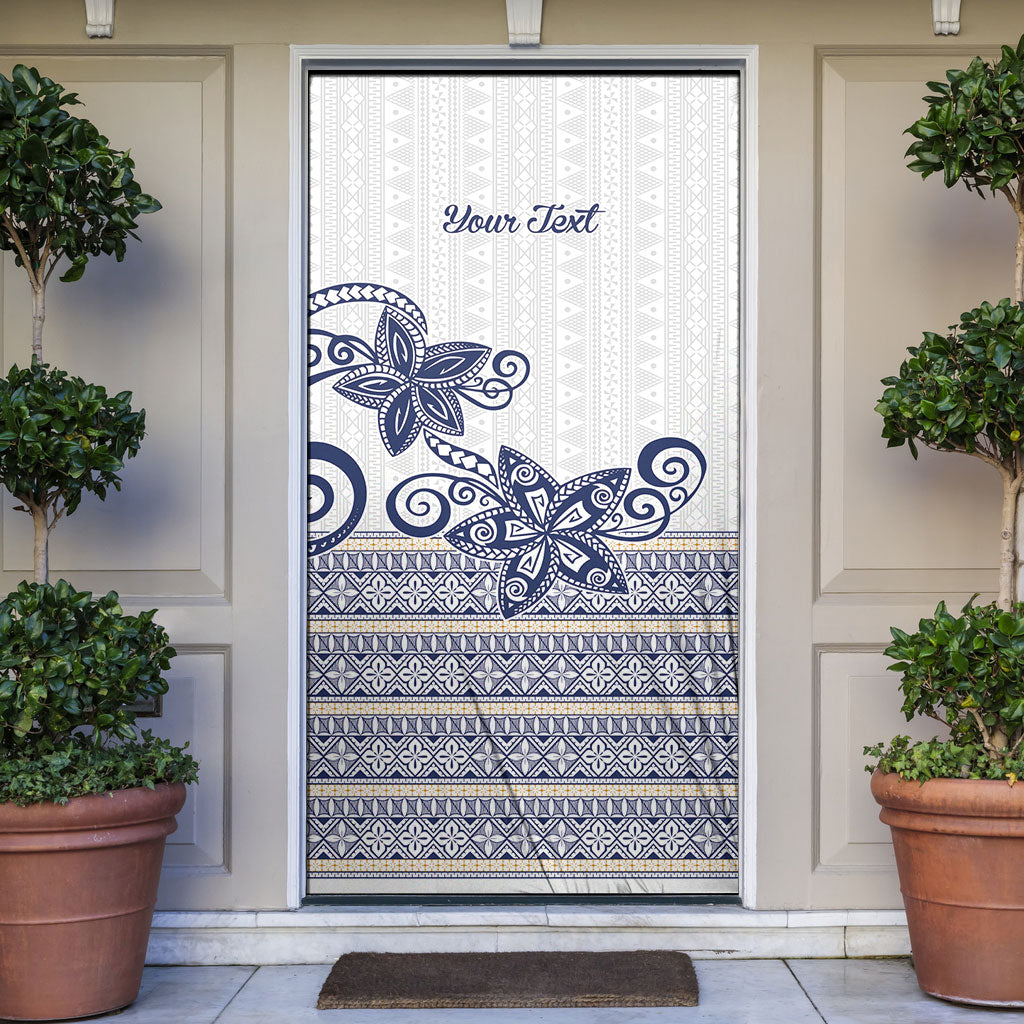 Fiji Queen Victoria School Personalised Door Cover QVS 120 Years Queen Victoria Alumni Legacy LT9 White - Polynesian Pride