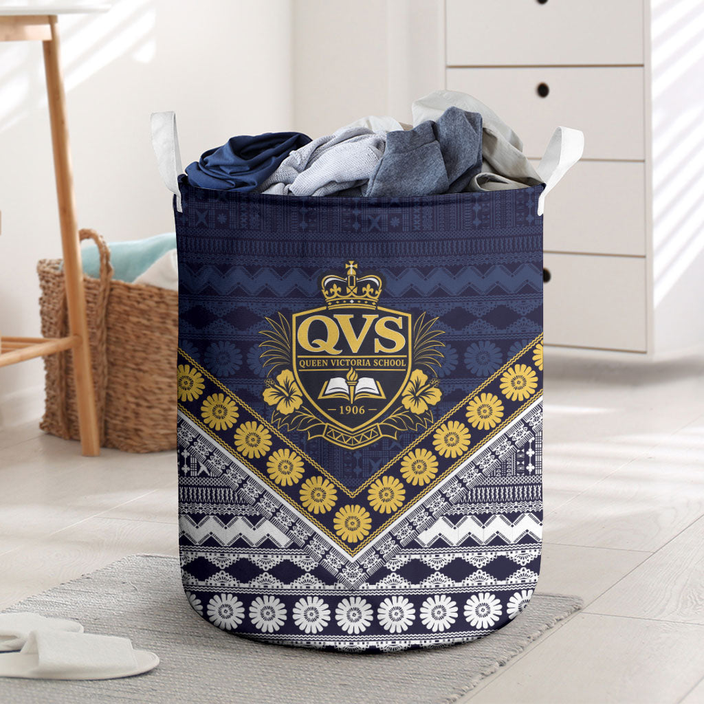 Fiji Queen Victoria School Laundry Basket QVS 1906 Generational School Legacy LT9 Blue - Polynesian Pride