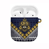 Fiji Queen Victoria School AirPods Case QVS 1906 Generational School Legacy LT9 Blue - Polynesian Pride