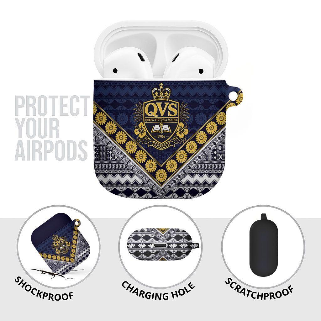 Fiji Queen Victoria School AirPods Case QVS 1906 Generational School Legacy LT9 - Polynesian Pride