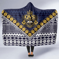 Fiji Queen Victoria School Hooded Blanket QVS 1906 Generational School Legacy LT9 One Size Blue - Polynesian Pride