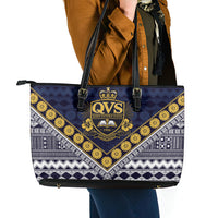 Fiji Queen Victoria School Leather Tote Bag QVS 1906 Generational School Legacy LT9 - Polynesian Pride