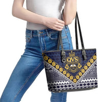 Fiji Queen Victoria School Leather Tote Bag QVS 1906 Generational School Legacy LT9 - Polynesian Pride