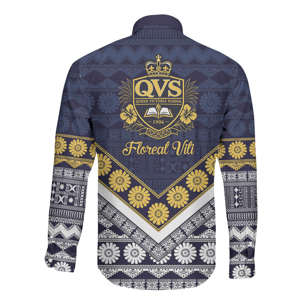 Fiji Queen Victoria School Long Sleeve Button Shirt QVS 1906 Generational School Legacy