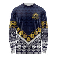 Fiji Queen Victoria School Long Sleeve Shirt QVS 1906 Generational School Legacy LT9 Unisex Blue - Polynesian Pride