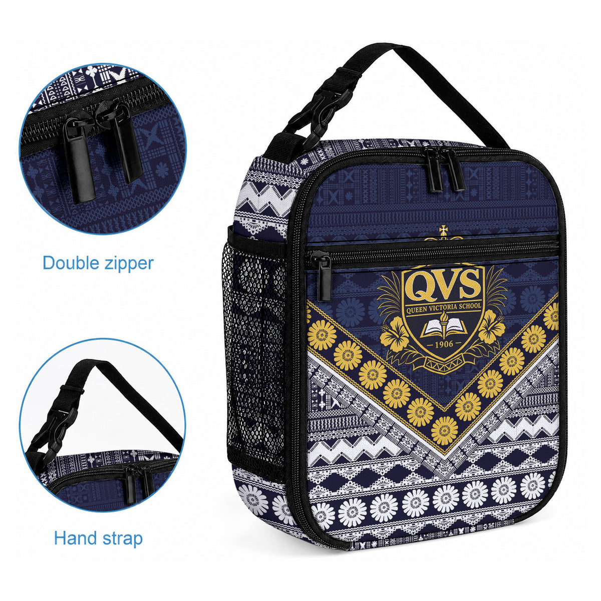 Fiji Queen Victoria School Lunch Bag QVS 1906 Generational School Legacy LT9 - Polynesian Pride