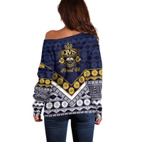 Fiji Queen Victoria School Off Shoulder Sweater QVS 1906 Generational School Legacy