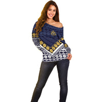 Fiji Queen Victoria School Off Shoulder Sweater QVS 1906 Generational School Legacy