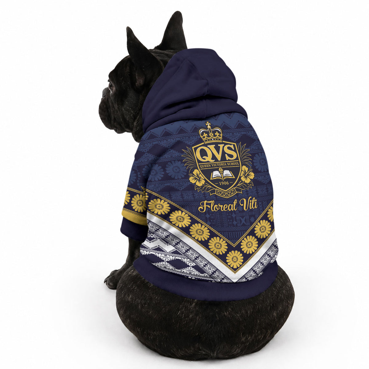 Fiji Queen Victoria School Pet Hoodie QVS 1906 Generational School Legacy LT9 - Polynesian Pride