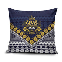 Fiji Queen Victoria School Pillow Cover QVS 1906 Generational School Legacy LT9 Blue - Polynesian Pride