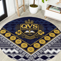 Fiji Queen Victoria School Round Carpet QVS 1906 Generational School Legacy