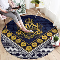 Fiji Queen Victoria School Round Carpet QVS 1906 Generational School Legacy