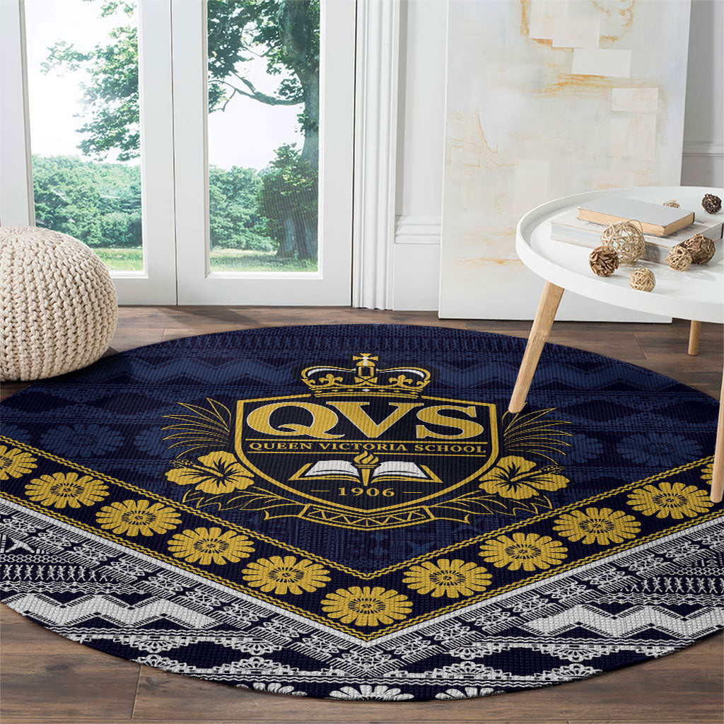 Fiji Queen Victoria School Round Carpet QVS 1906 Generational School Legacy