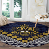 Fiji Queen Victoria School Round Carpet QVS 1906 Generational School Legacy