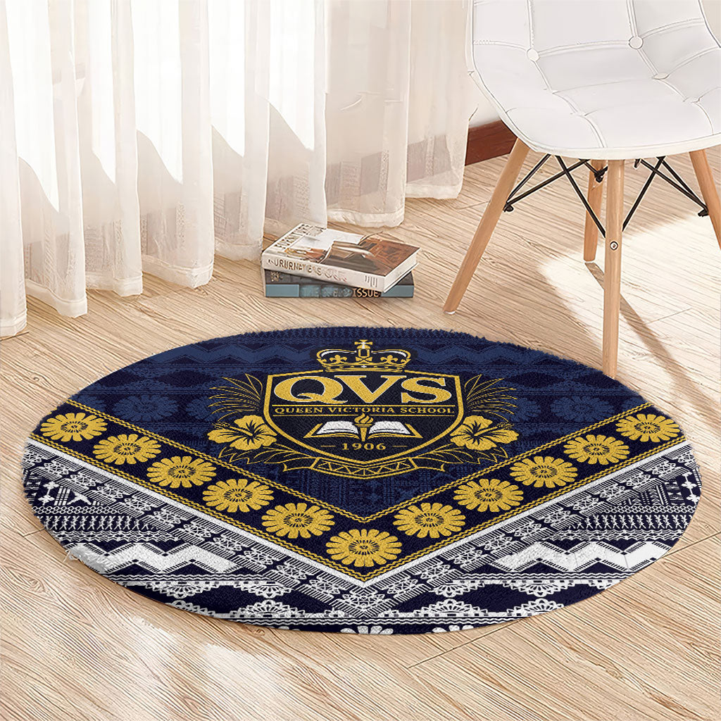 Fiji Queen Victoria School Round Carpet QVS 1906 Generational School Legacy