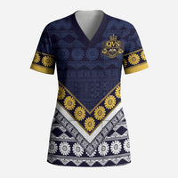Fiji Queen Victoria School Scrub Top QVS 1906 Generational School Legacy