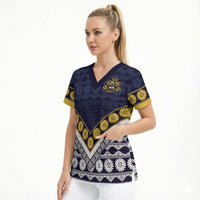 Fiji Queen Victoria School Scrub Top QVS 1906 Generational School Legacy