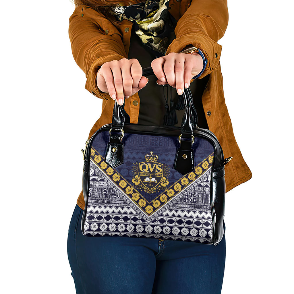 Fiji Queen Victoria School Shoulder Handbag QVS 1906 Generational School Legacy LT9 One Size Blue - Polynesian Pride