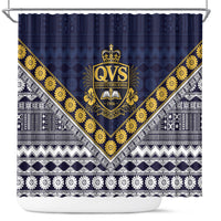 Fiji Queen Victoria School Shower Curtain QVS 1906 Generational School Legacy