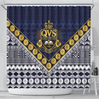 Fiji Queen Victoria School Shower Curtain QVS 1906 Generational School Legacy