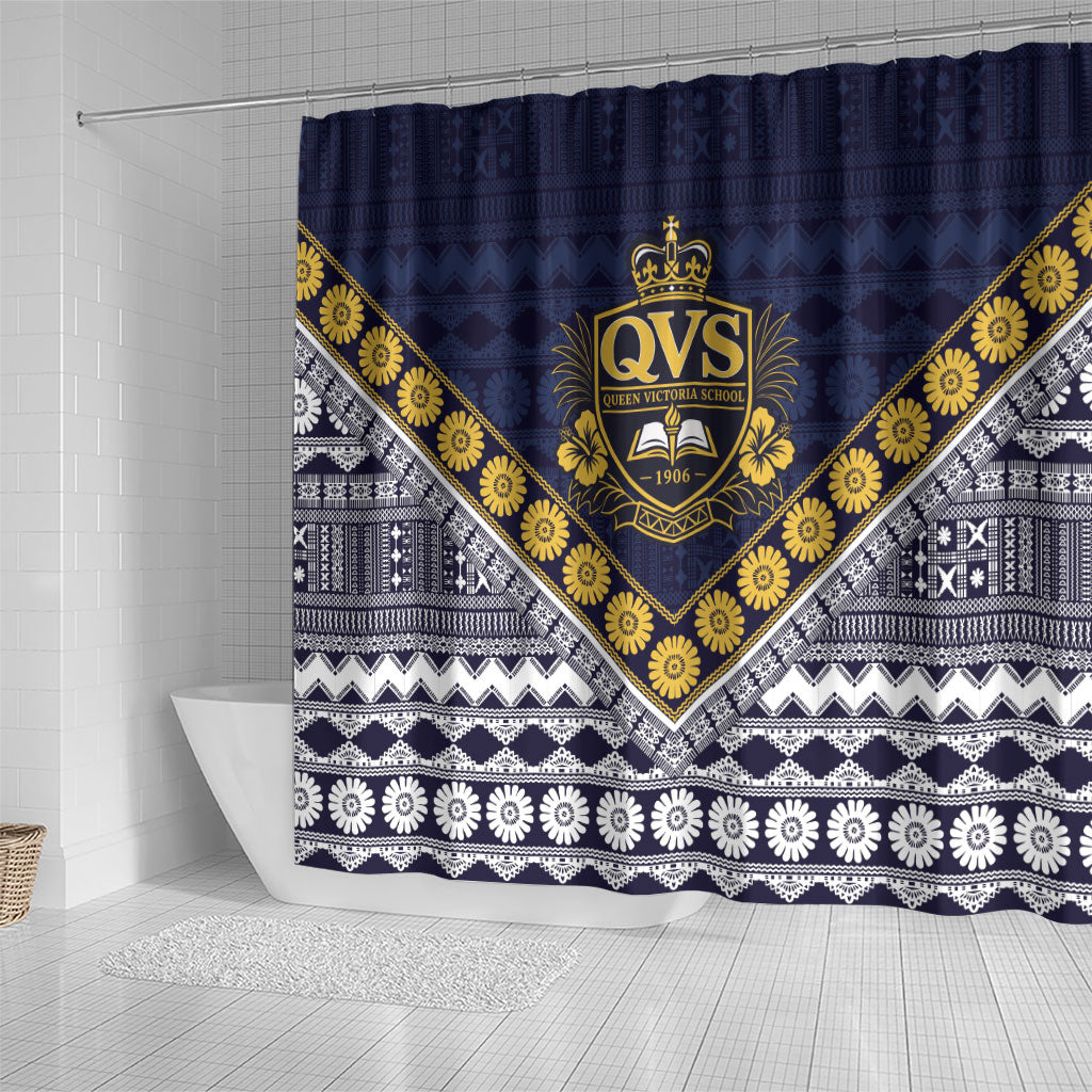 Fiji Queen Victoria School Shower Curtain QVS 1906 Generational School Legacy