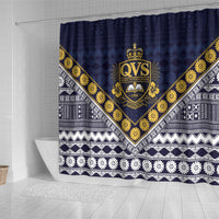 Fiji Queen Victoria School Shower Curtain QVS 1906 Generational School Legacy