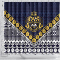 Fiji Queen Victoria School Shower Curtain QVS 1906 Generational School Legacy