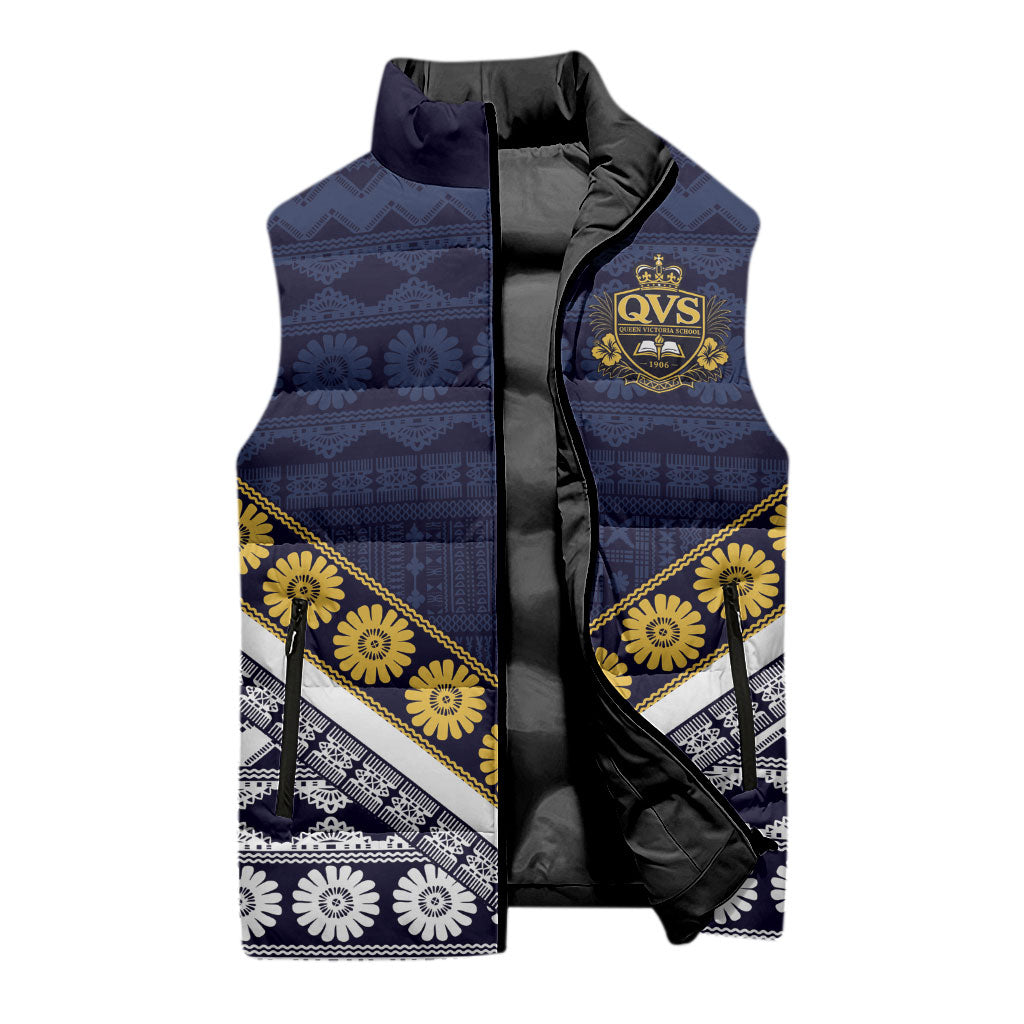 Fiji Queen Victoria School Sleeveless Puffer Jacket QVS 1906 Generational School Legacy