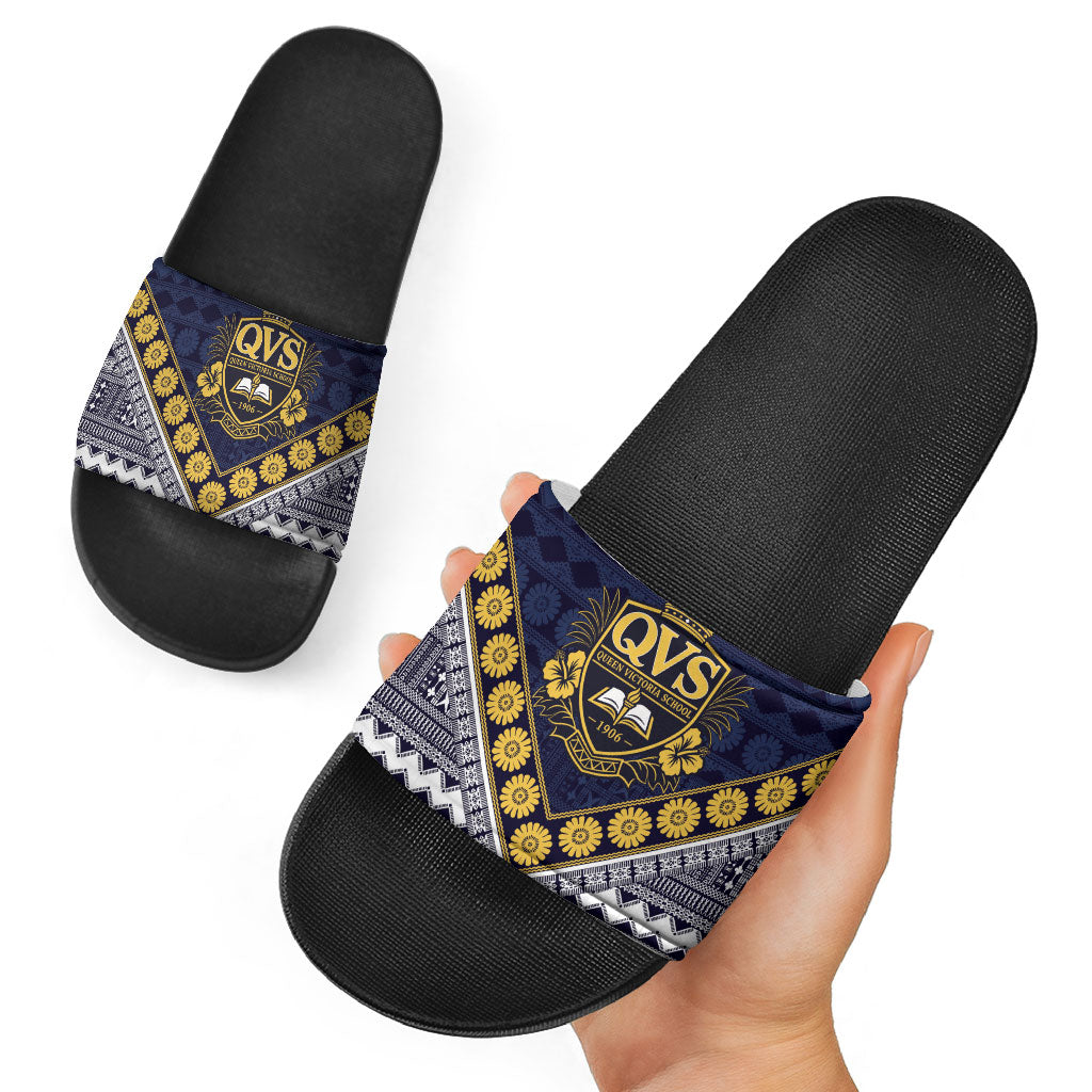 Fiji Queen Victoria School Slide Sandals QVS 1906 Generational School Legacy
