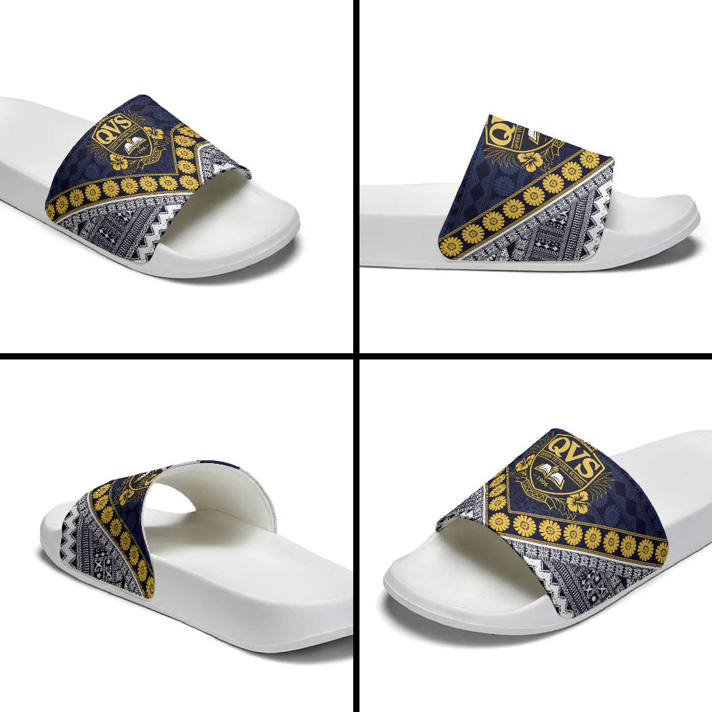 Fiji Queen Victoria School Slide Sandals QVS 1906 Generational School Legacy
