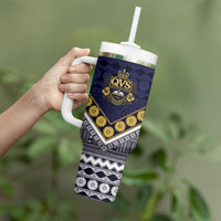 Fiji Queen Victoria School Tumbler With Handle QVS 1906 Generational School Legacy LT9 - Polynesian Pride