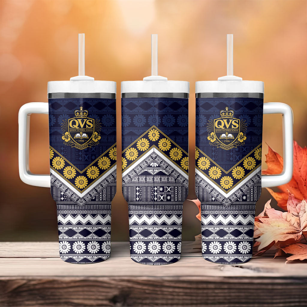 Fiji Queen Victoria School Tumbler With Handle QVS 1906 Generational School Legacy LT9 - Polynesian Pride