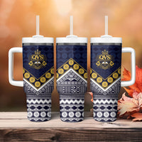 Fiji Queen Victoria School Tumbler With Handle QVS 1906 Generational School Legacy LT9 - Polynesian Pride
