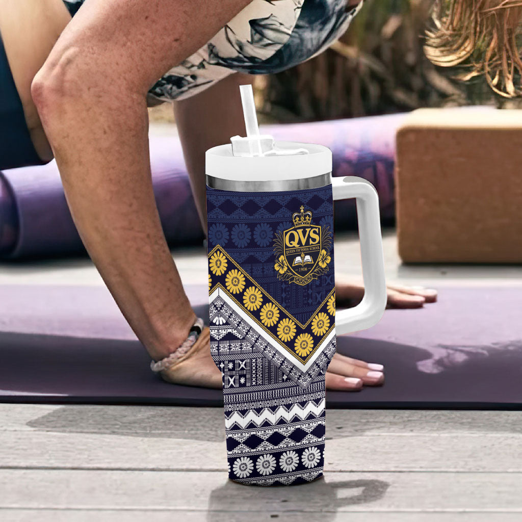 Fiji Queen Victoria School Tumbler With Handle QVS 1906 Generational School Legacy LT9 - Polynesian Pride
