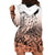 Beauty and The Warrior Polynesian Valentine Hoodie Dress Hibiscus FLowers Orange Style LT9 - Polynesian Pride