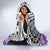 Beauty and The Warrior Polynesian Valentine Hooded Blanket Hibiscus FLowers Purple Style LT9 - Polynesian Pride