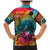 Beauty and The Warrior Polynesian Valentine Family Matching Mermaid Dress and Hawaiian Shirt Hibiscus FLowers Rainbow Style LT9 - Polynesian Pride