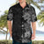 Hawaii Tropical Flowers Tribal Pattern Hawaiian Shirt Black Style LT9 - Polynesian Pride