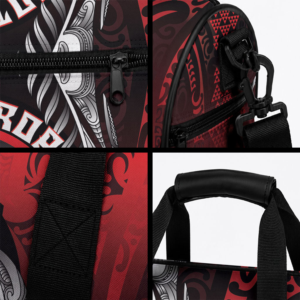 Aotearoa Bulldog Personalised Duffle Bag Maori Kowhaiwhai Motif LT9 - Polynesian Pride