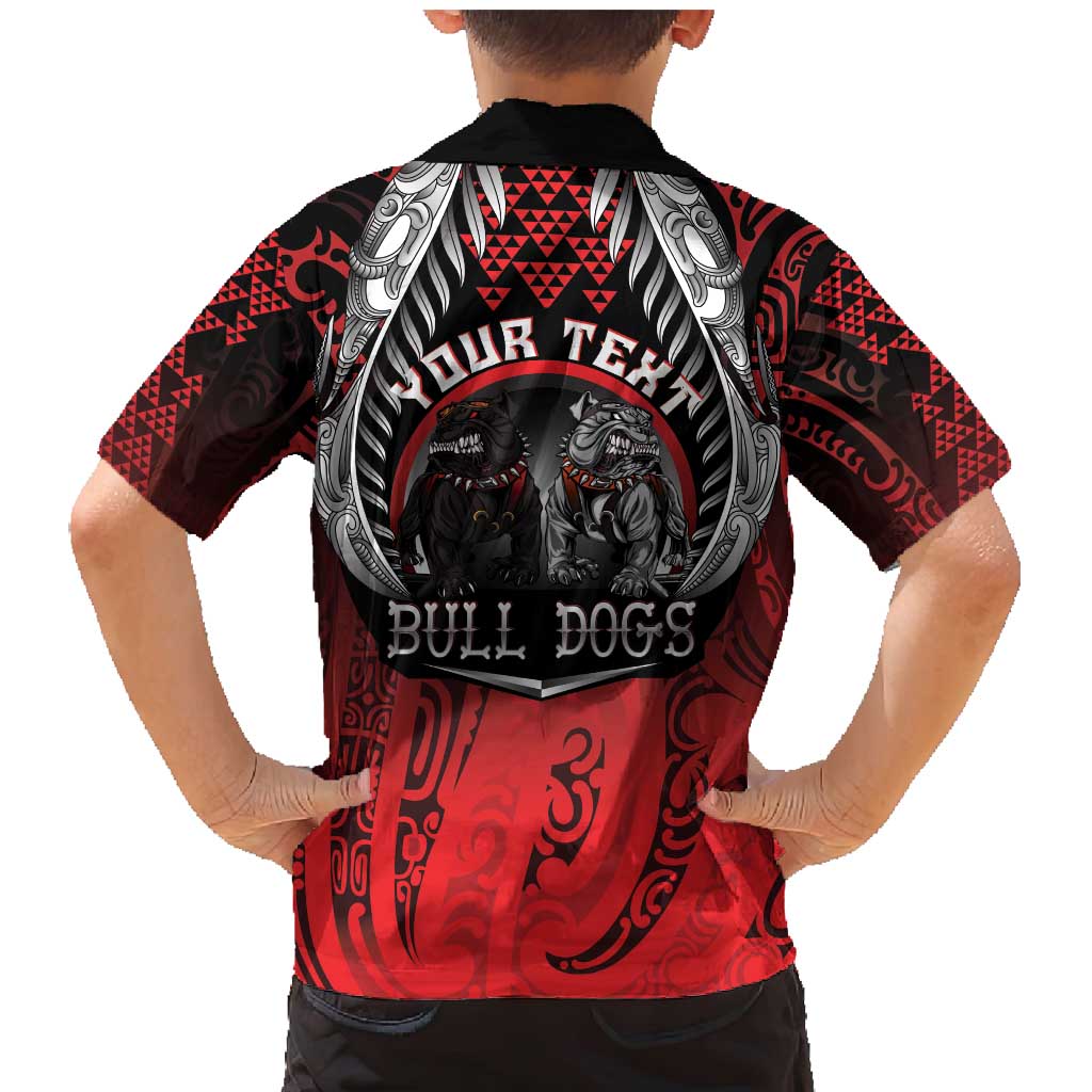 Aotearoa Bulldog Personalised Family Matching Mermaid Dress and Hawaiian Shirt Maori Kowhaiwhai Motif LT9 - Polynesian Pride