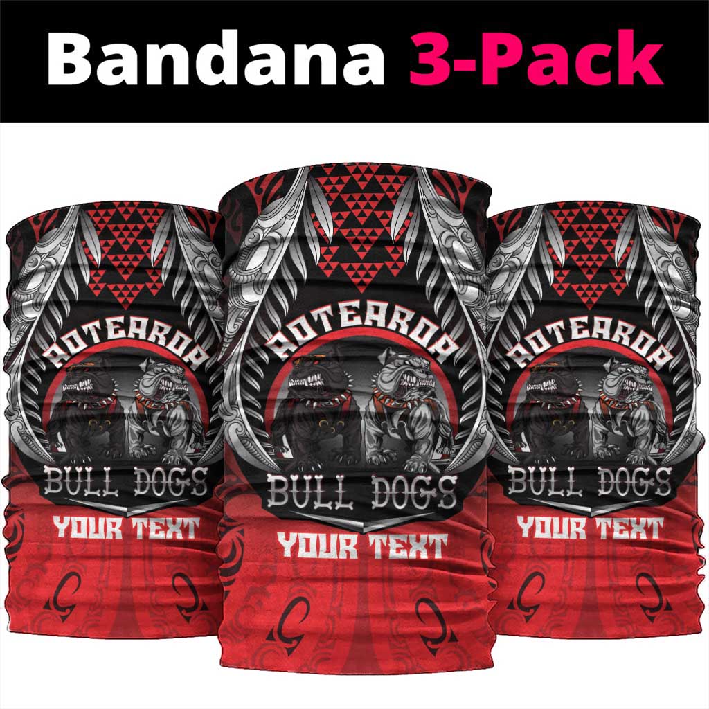 Aotearoa Bulldog Personalised Neck Gaiter Maori Kowhaiwhai Motif - Polynesian Pride