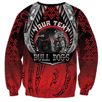 Aotearoa Bulldog Personalised Sweatshirt Maori Kowhaiwhai Motif