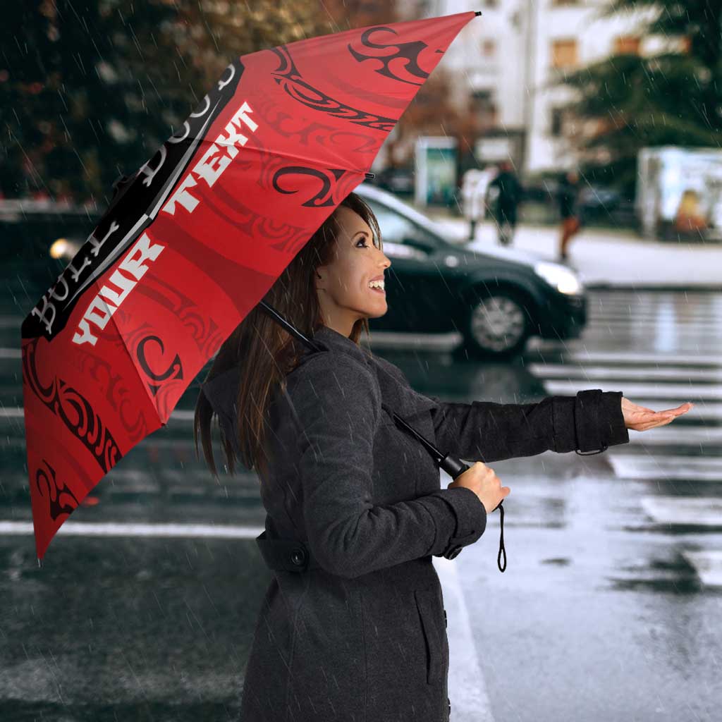 Aotearoa Bulldog Personalised Umbrella Maori Kowhaiwhai Motif - Polynesian Pride