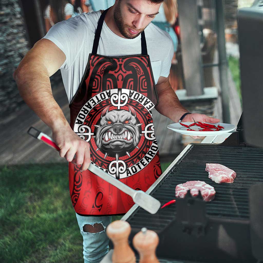 Aotearoa Bulldog Apron New Zealand Kowhaiwhai Tribal - Polynesian Pride