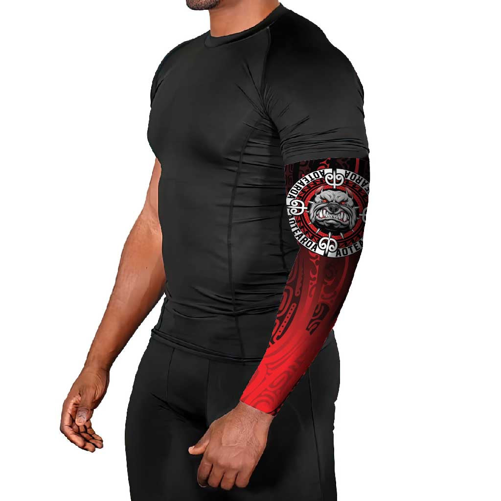 Aotearoa Bulldog Arm Sleeves New Zealand Kowhaiwhai Tribal - Polynesian Pride