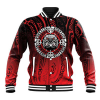 Aotearoa Bulldog Baseball Jacket New Zealand Kowhaiwhai Tribal